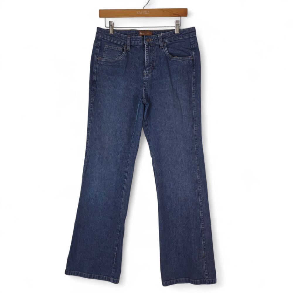 Lee‎ Jeans Womens 9/10M (32x31) Blue One True Fit Bootcut High Rise Stretch